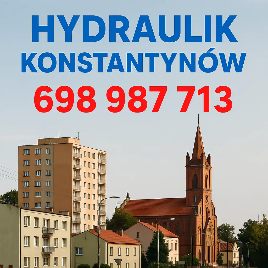 Hydraulik Konstantynów Łódzki – numer telefonu 698 987 713, usługi hydrauliczne 24h, przepychanie rur