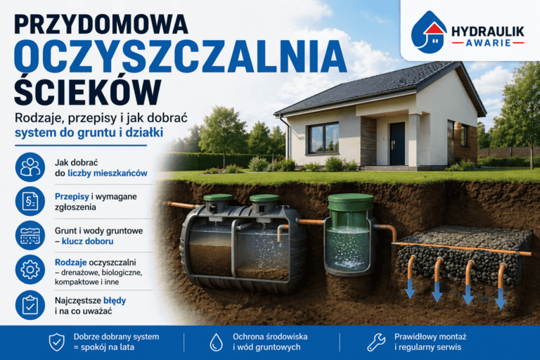 Przydomowa oczyszczalnia ścieków przy domu jednorodzinnym – dobór do gruntu i działki